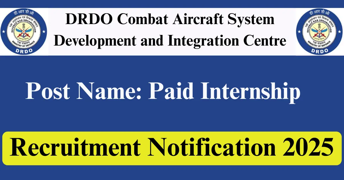 DRDO CASDIC Recruitment 2025