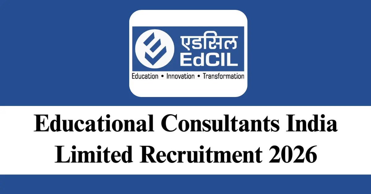 EdCIL Recruitment 2026
